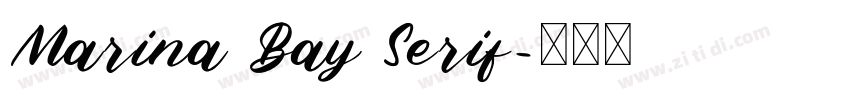 Marina Bay Serif字体转换